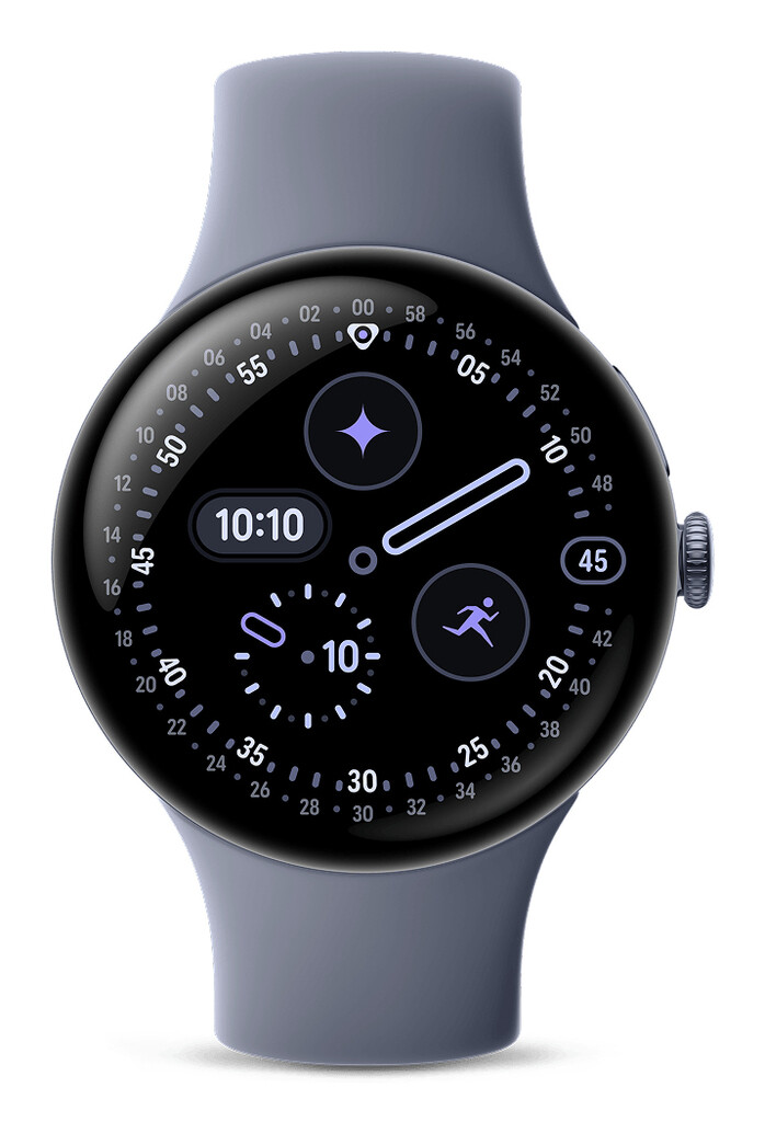 Google Pixel Watch 4 AMOLED 45 mm Digitaal Touchscreen Blauw Wifi GPS - Afbeelding 3