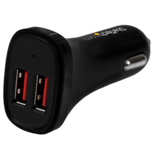 StarTech.com Dubbele USB autolader - dual USB - 24W/4.8A - 2 poorts - zwart