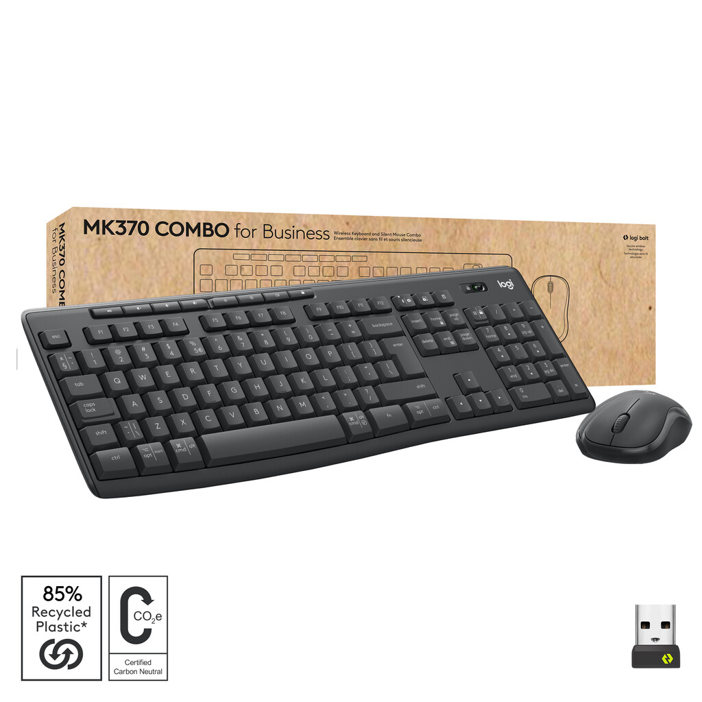 Logitech MK370 Combo for Business toetsenbord Inclusief muis Kantoor Bluetooth QWERTY Italiaans Grafiet - Afbeelding 7