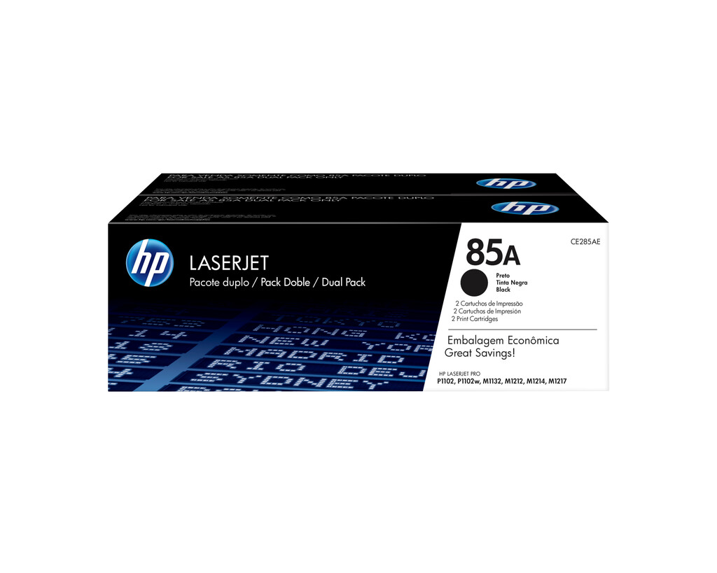 HP 85A originele zwarte LaserJet tonercartridge, 2-pack