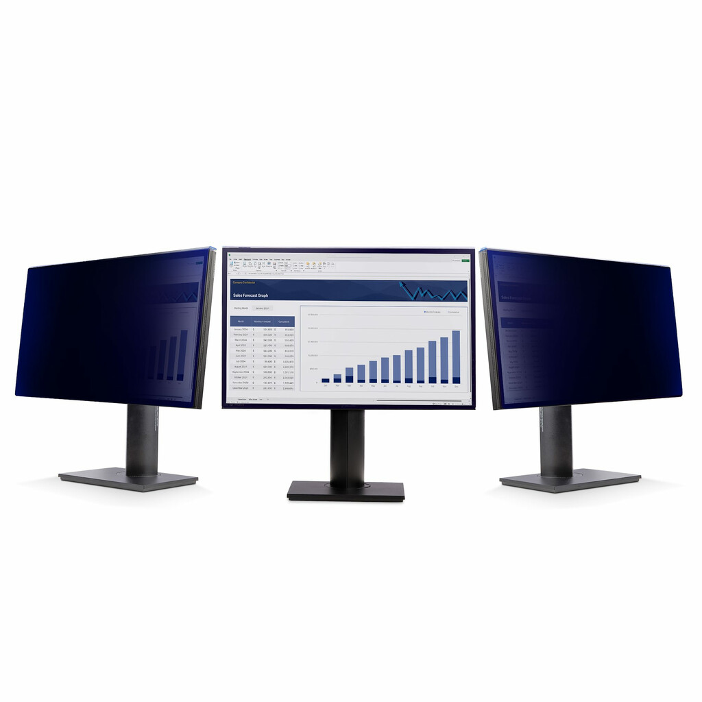 StarTech.com 24 inch 16:9 Computer Monitor Privacy Filter, Hangend Acryl Security Filter, Snel te installeren Privacy Screen, M - Afbeelding 2