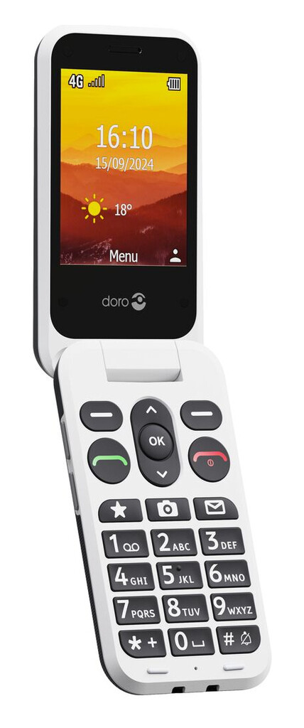 Doro Leva L20 7,11 cm (2.8") 132 g Zwart, Wit Basistelefoon - Afbeelding 8