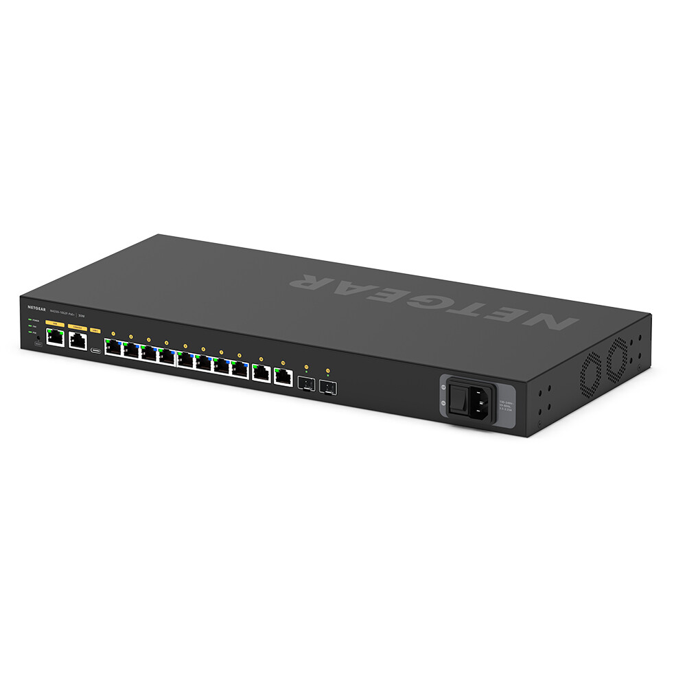 NETGEAR GSM4212P Managed L2/L3 Gigabit Ethernet (10/100/1000) Power over Ethernet (PoE) 1U Zwart - Afbeelding 2