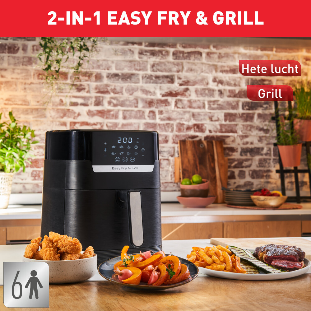 Tefal Easy Fry & Grill Precision XL EY5058 Air fryer 2in1 - 8 programma's - 4,6 L - Afbeelding 16