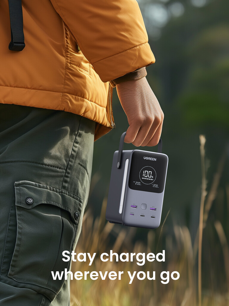 Ugreen Nexode Power Bank 48000 mAh Lithium Grijs - Afbeelding 16