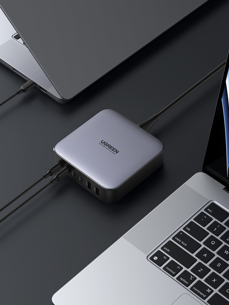 Ugreen 40914 Nexode 200W GaN Desktop USB-C USB-A Oplader - Afbeelding 7