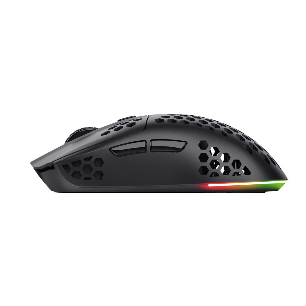 Trust GXT 929 Helox Gaming Muis - Draadloze gamingmuis – 6 programmeerbare knoppen – 4800 DPI – Zwart - Afbeelding 7