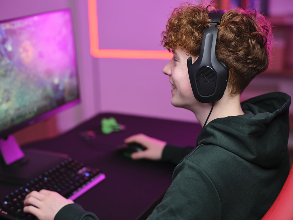 Trust GXT 415 Zirox Lichtgewicht gaming‑headset – gaming headset – bedrade headset – inklapbare microfoon – Zwart - Afbeelding 8