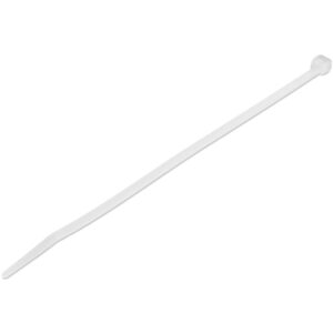 StarTech.com 20 cm Witte Kabelbinders - 4 mm Breed, 55 mm Bundeldiameter, 22 kg Treksterkte - Zelfsluitende Snelbinders uit Nylo