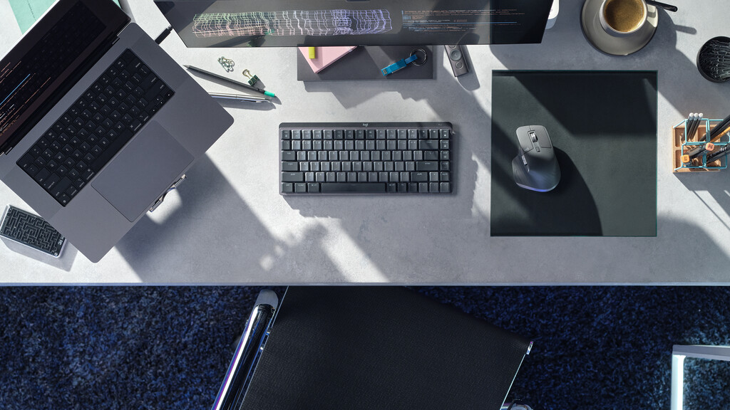 Logitech MX Mechanical Mini toetsenbord Kantoor RF-draadloos + Bluetooth QWERTY US International Grafiet - Afbeelding 7