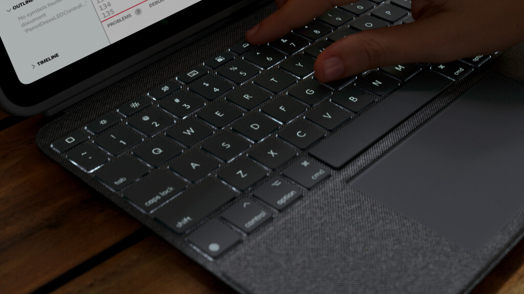 Logitech Combo Touch QWERTZ Duits Smart Connector Grijs - Afbeelding 4