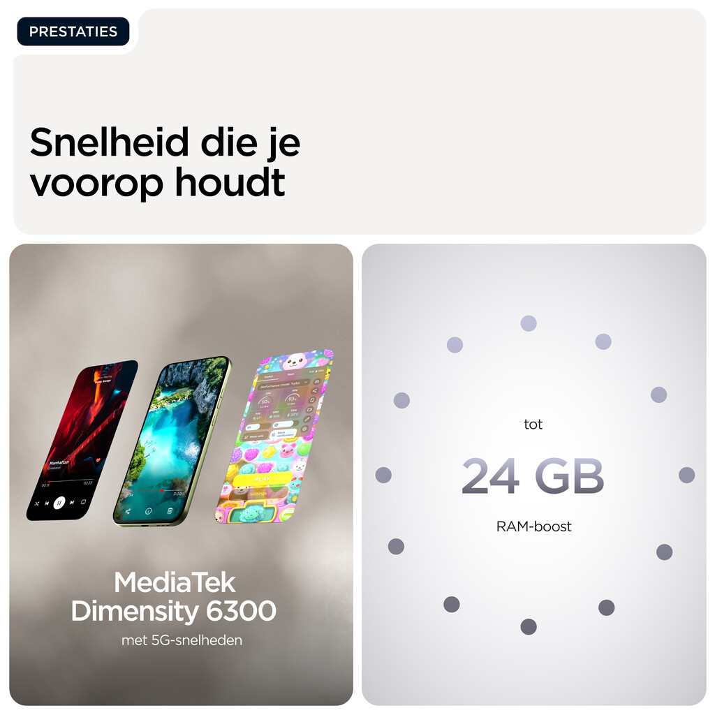 Motorola moto g67 17,3 cm (6.8") Hybride Dual SIM Android 16.0 5G USB Type-C 4 GB 256 GB 5200 mAh Grijs - Afbeelding 9