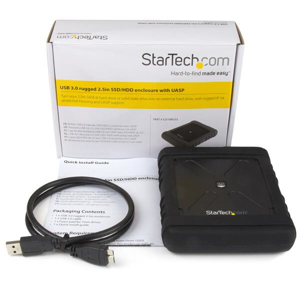 StarTech.com Robuuste harde-schijfbehuizing - USB 3.0 naar 2,5 inch SATA 6 Gbps HDD of SDD - UAS - Afbeelding 6