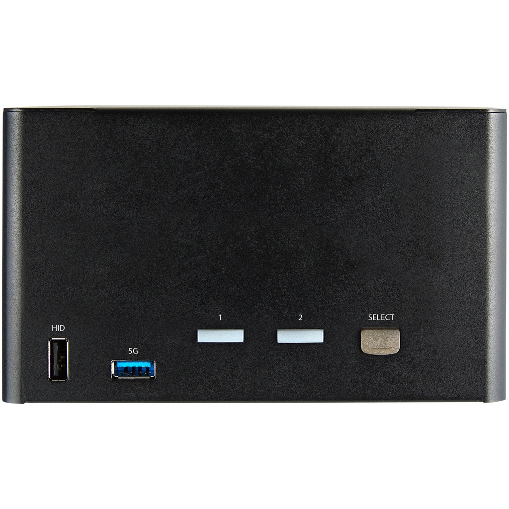 StarTech.com 2 Port Quad Monitor DisplayPort KVM Switch - 4K 60Hz UHD HDR - Desktop 4K DP 1.2 KVM met 2 Port USB 3.0 Hub (5Gbps) - Afbeelding 3