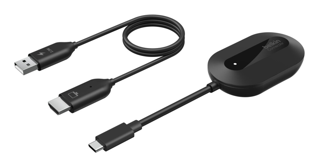 Belkin AVC024HQBK draadloze beeldschermadapter USB Volledige HD Dongle