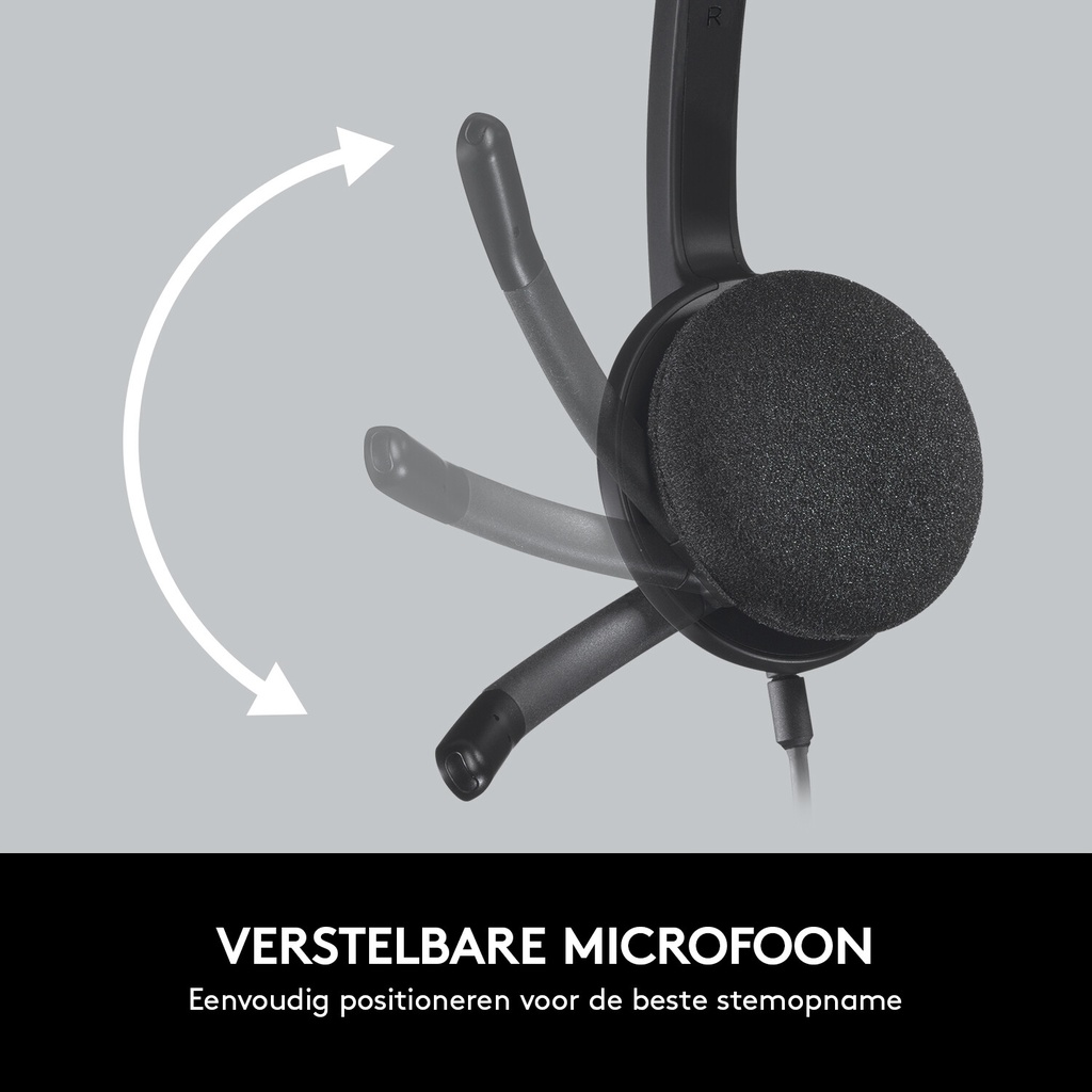 Logitech H340 USB Computer Headset Met digitale audio - Afbeelding 6