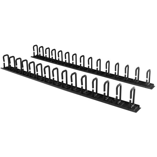 StarTech.com 2-Pack 20U Verticale Server Rack Kabelmanager met D-Ring Haken, 40U Netwerk Rack Kabelorganizer, 2x 91cm Kabelgele