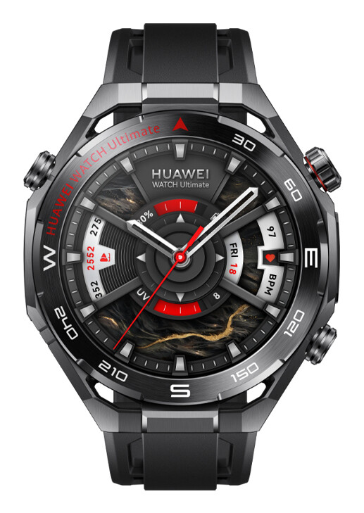 Huawei 55020GBB smartwatch & sportwatch 3,81 cm (1.5") LTPO 48.5 mm Digitaal 466 x 466 Pixels Zwart Wifi GPS