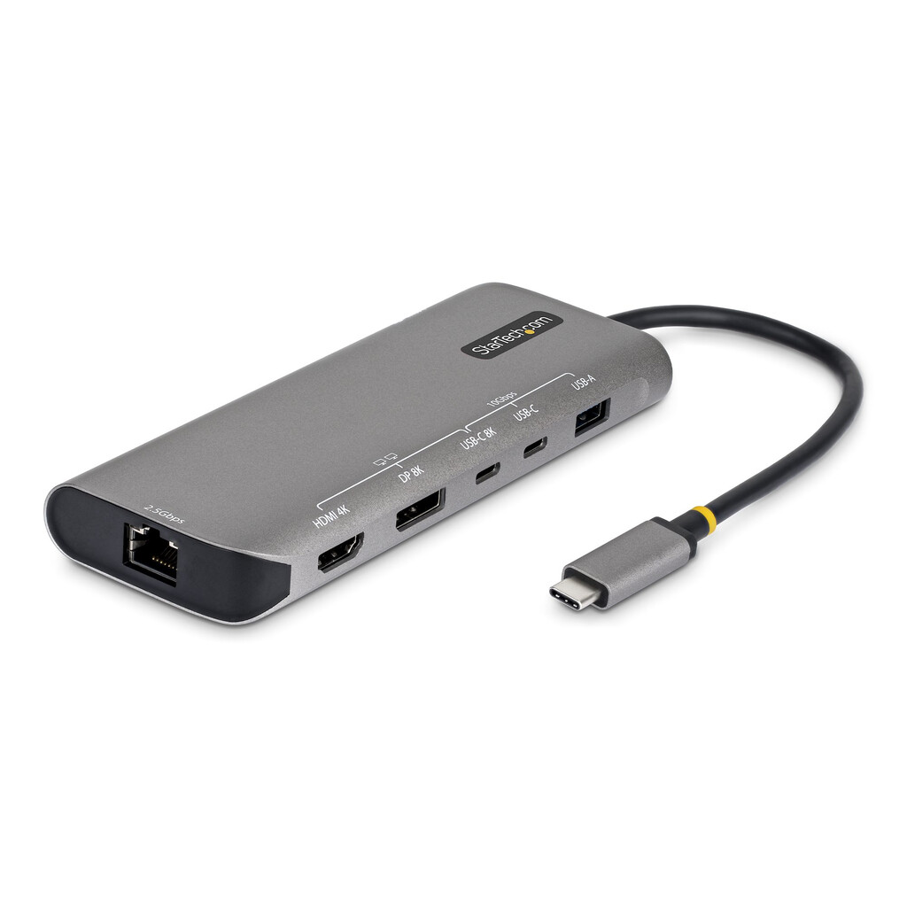 StarTech.com USB4 Multiport Adapter, Driverless Dual 4K voor macOS en Windows, 140W Power Delivery Charging, 3-Port 10Gbps Hub,