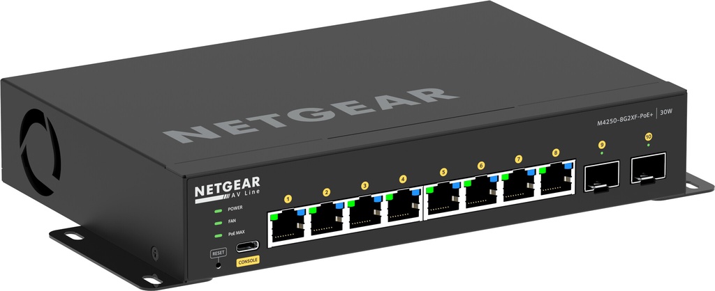 NETGEAR GSM4210PX Managed L2/L3 Gigabit Ethernet (10/100/1000) Power over Ethernet (PoE) Zwart - Afbeelding 2