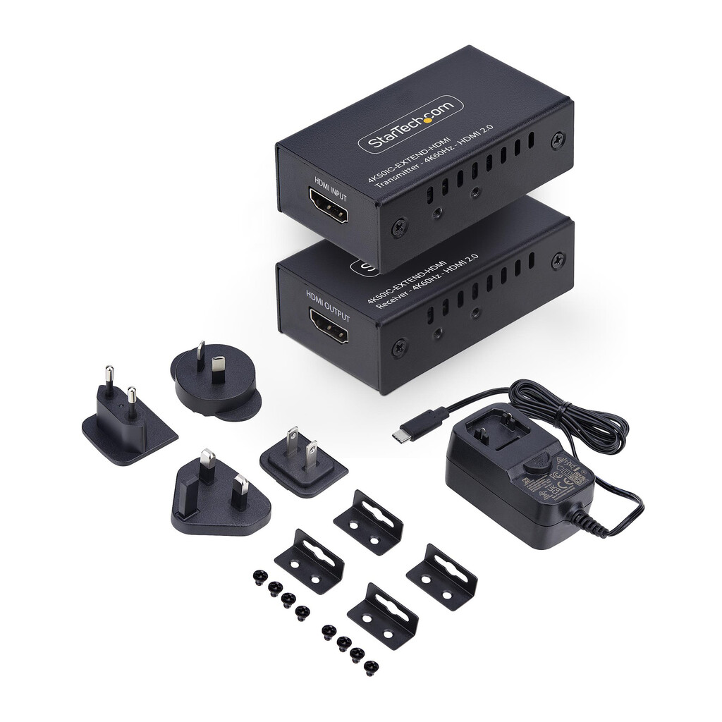 StarTech.com HDMI Extender Over CAT5e/CAT6, 4K 60Hz, Tot 60m, HDMI Transmitter/Receiver Kit, HDMI Verlenger, Power Over Cable, C - Afbeelding 8