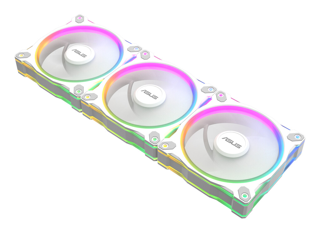 ASUS Prime MR120 Fan ARGB Reverse White 3in1 Computer behuizing Ventilator 12 cm Wit 3 stuk(s) - Afbeelding 3
