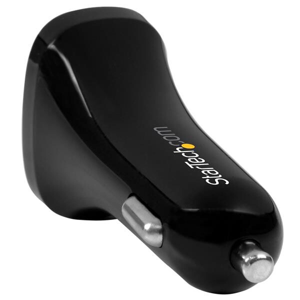 StarTech.com Dubbele USB autolader - dual USB - 24W/4.8A - 2 poorts - zwart - Afbeelding 3