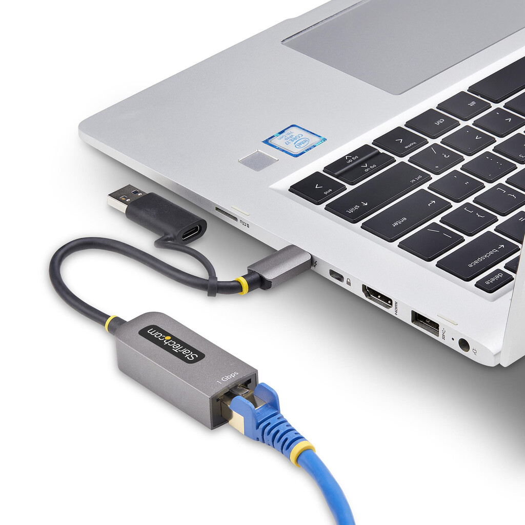 StarTech.com USB-C naar Ethernet Adapter met USB-A Dongle, 10/100/1000Mbps, USB 3.0 naar Gigabit Ethernet Netwerk Adapter, 15cm - Afbeelding 8