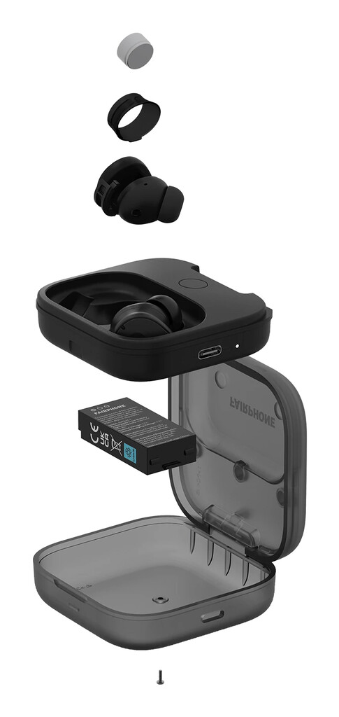 Fairphone Fairbuds Headset True Wireless Stereo (TWS) In-ear Oproepen/muziek USB Type-C Bluetooth Zwart - Afbeelding 6