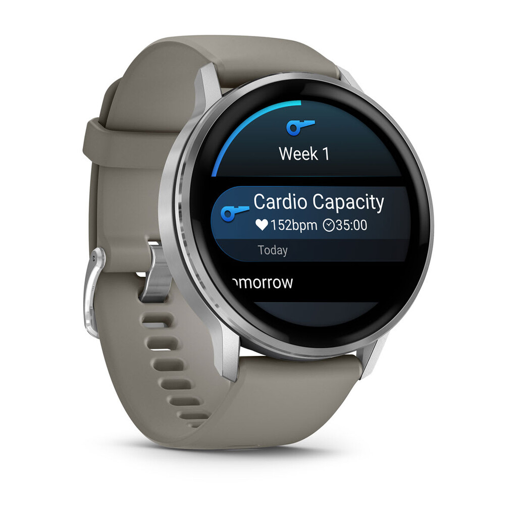 Garmin Venu 4 3,56 cm (1.4") AMOLED 45 mm Digitaal 454 x 454 Pixels Touchscreen Zilver Wifi GPS - Afbeelding 3