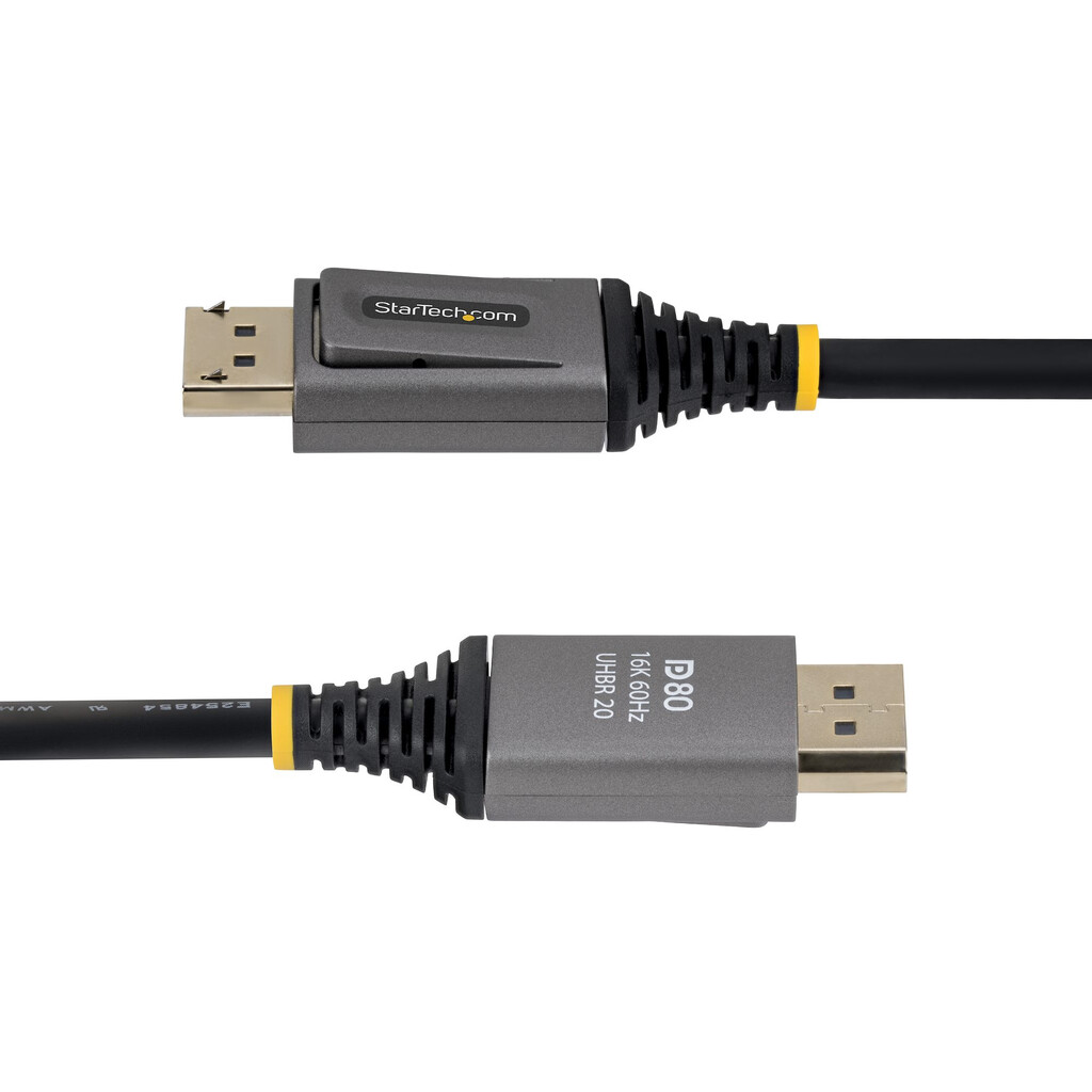 StarTech.com 2m DisplayPort 2.1 Kabel, VESA Gecertificeerde DP80 DisplayPort Kabel, Ongecomprimeerde 10K/8K 60Hz, 16K 60Hz/8K 2 - Afbeelding 4