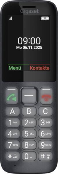 Gigaset Comfort 600 SIM 6,1 cm (2.4") 118 g Zwart, Grijs - Afbeelding 5