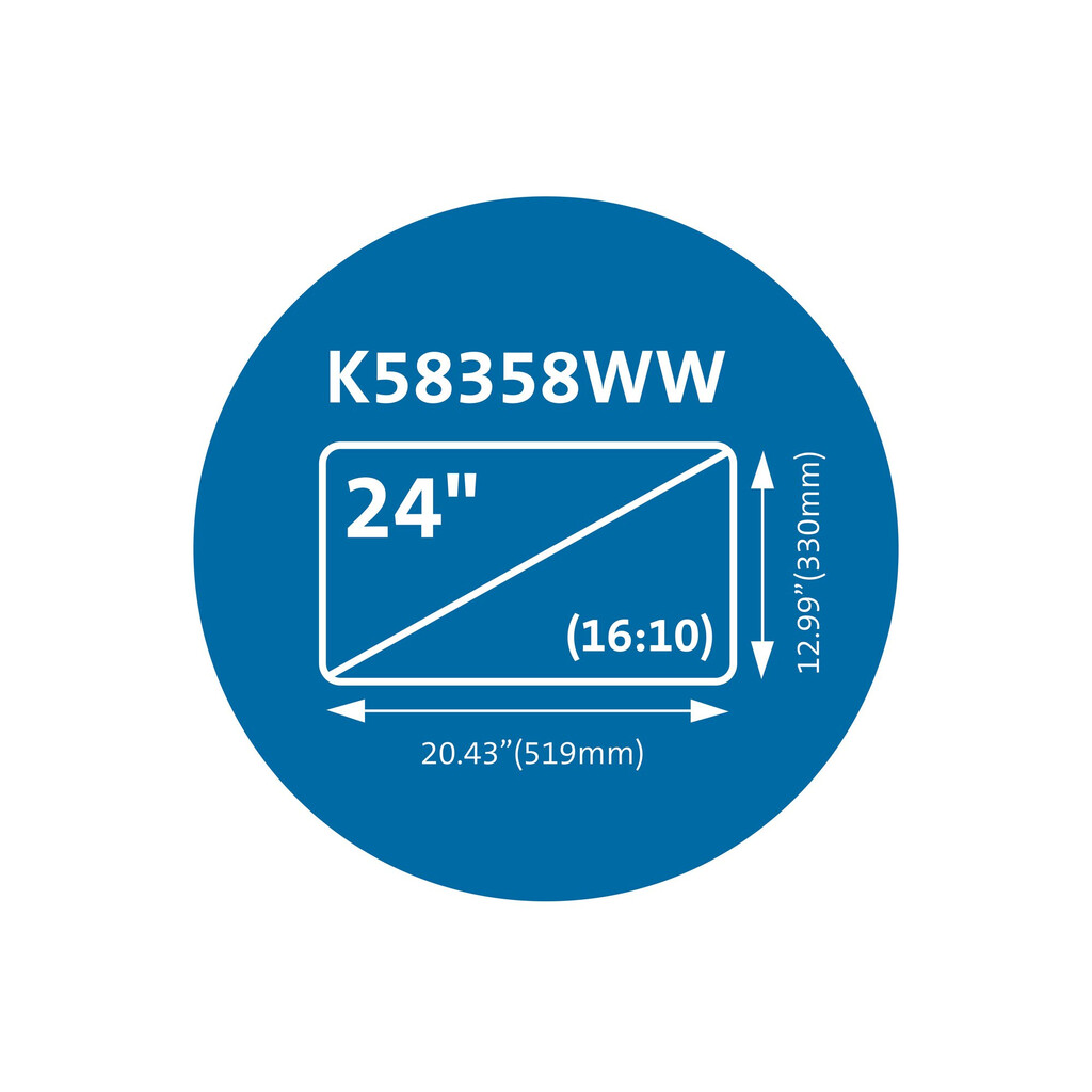 Kensington MagPro-privacyschermfilter met magneetstrip voor beeldschermen van 24" (16:10) - Afbeelding 7