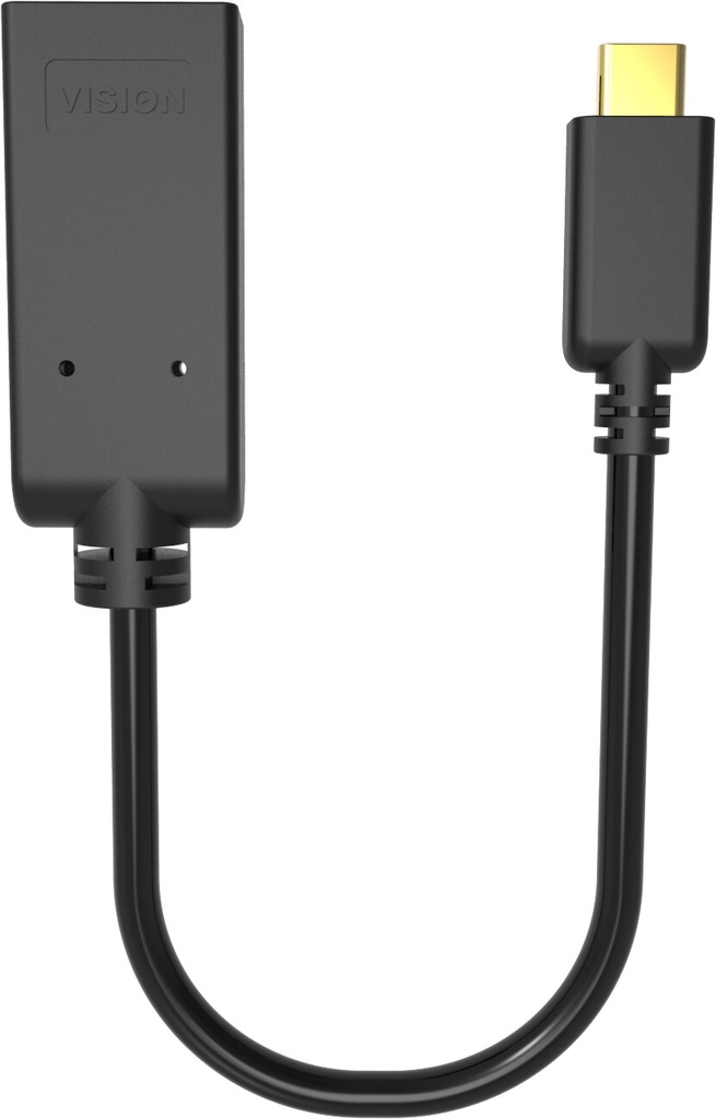 Vision TC-USBCHDMI/BL video kabel adapter USB Type-C HDMI Type A (Standaard) Zwart - Afbeelding 3