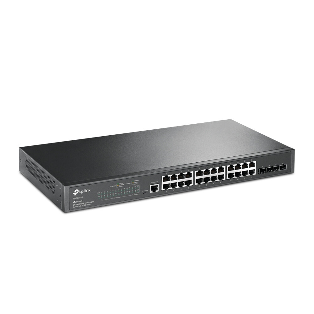 TP-Link JetStream TL-SG3428 netwerk-switch Managed L2/L3 Gigabit Ethernet (10/100/1000) 1U Zwart - Afbeelding 4