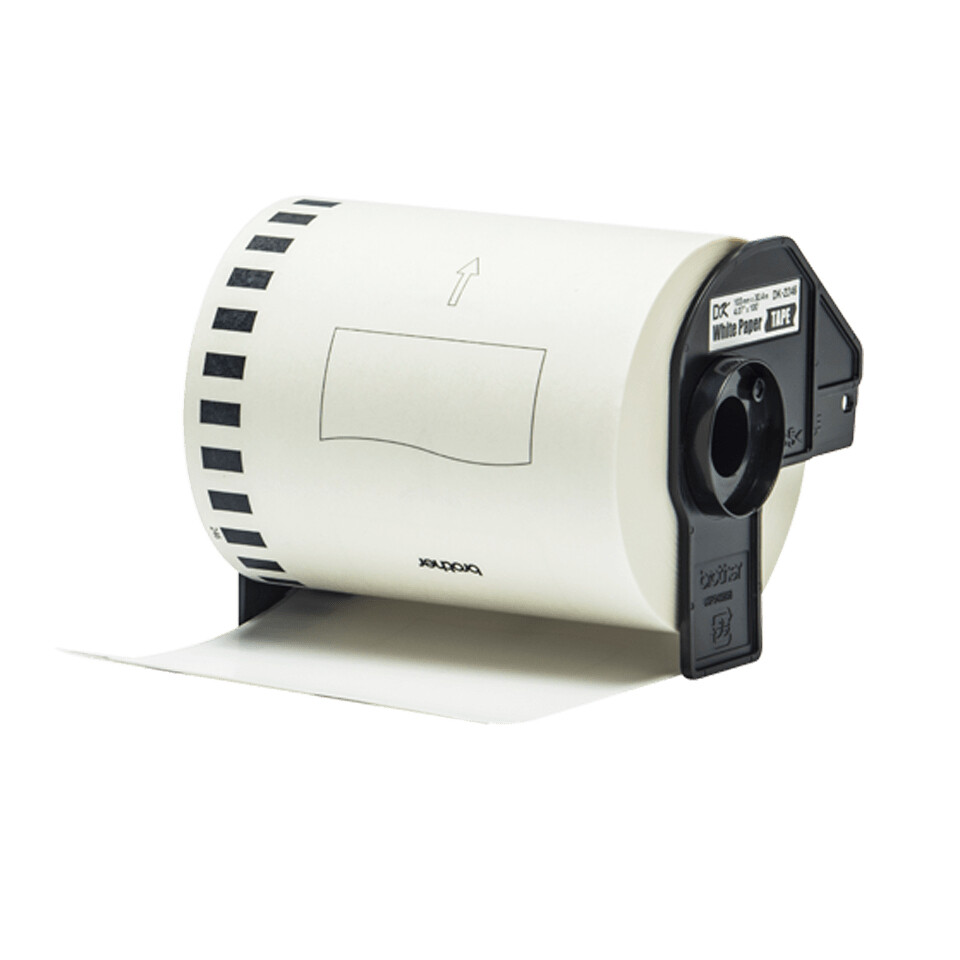 Brother DK-22246 labelprinter-tape Zwart op wit - Afbeelding 2