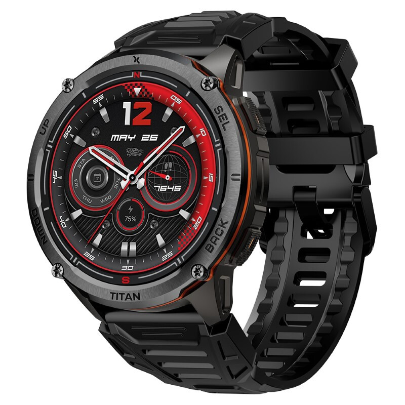 MaxCom FW111 3,63 cm (1.43") AMOLED Digitaal Touchscreen Zwart GPS