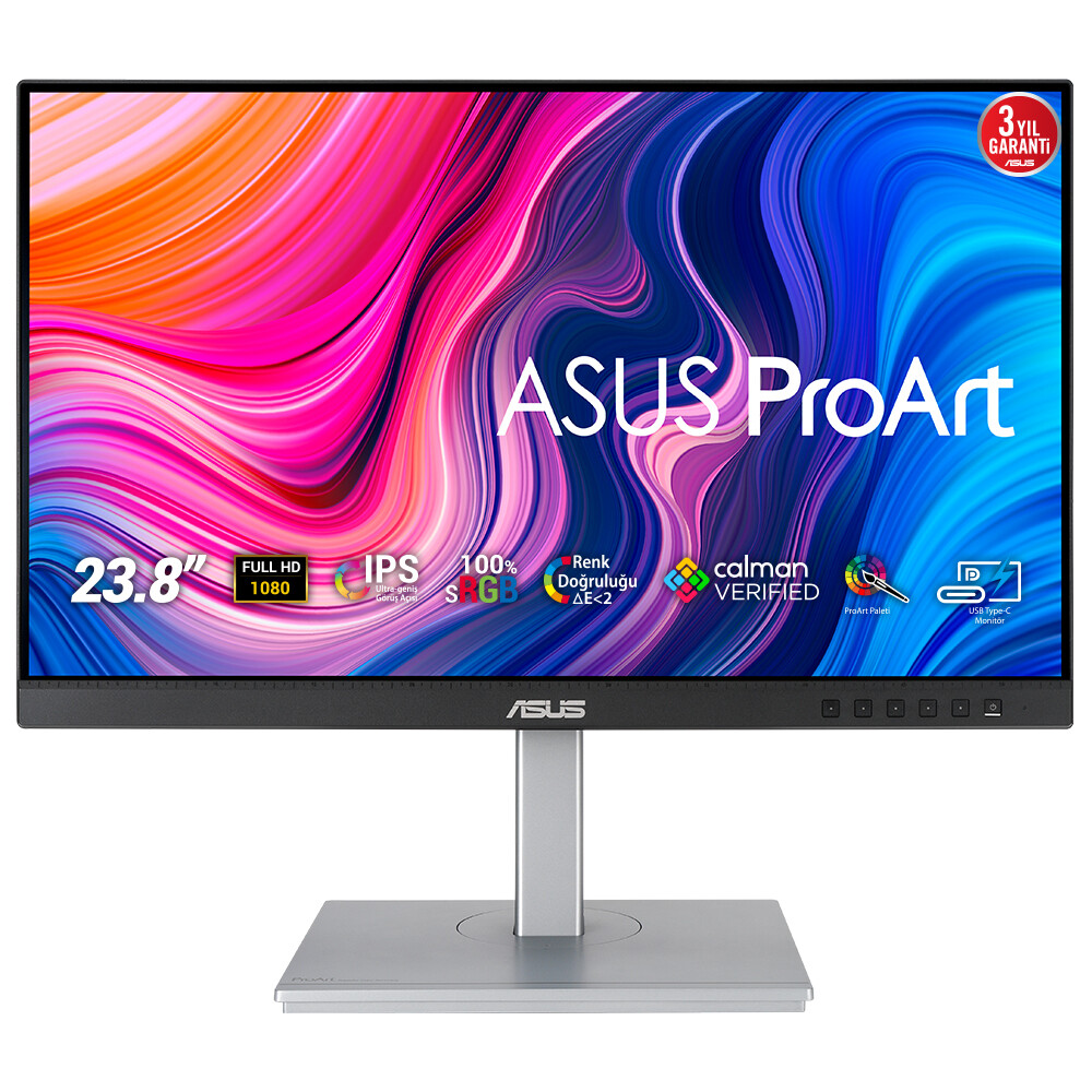 ASUS ProArt PA247CV computer monitor 60,5 cm (23.8") 1920 x 1080 Pixels Full HD Zwart, Zilver - Afbeelding 3