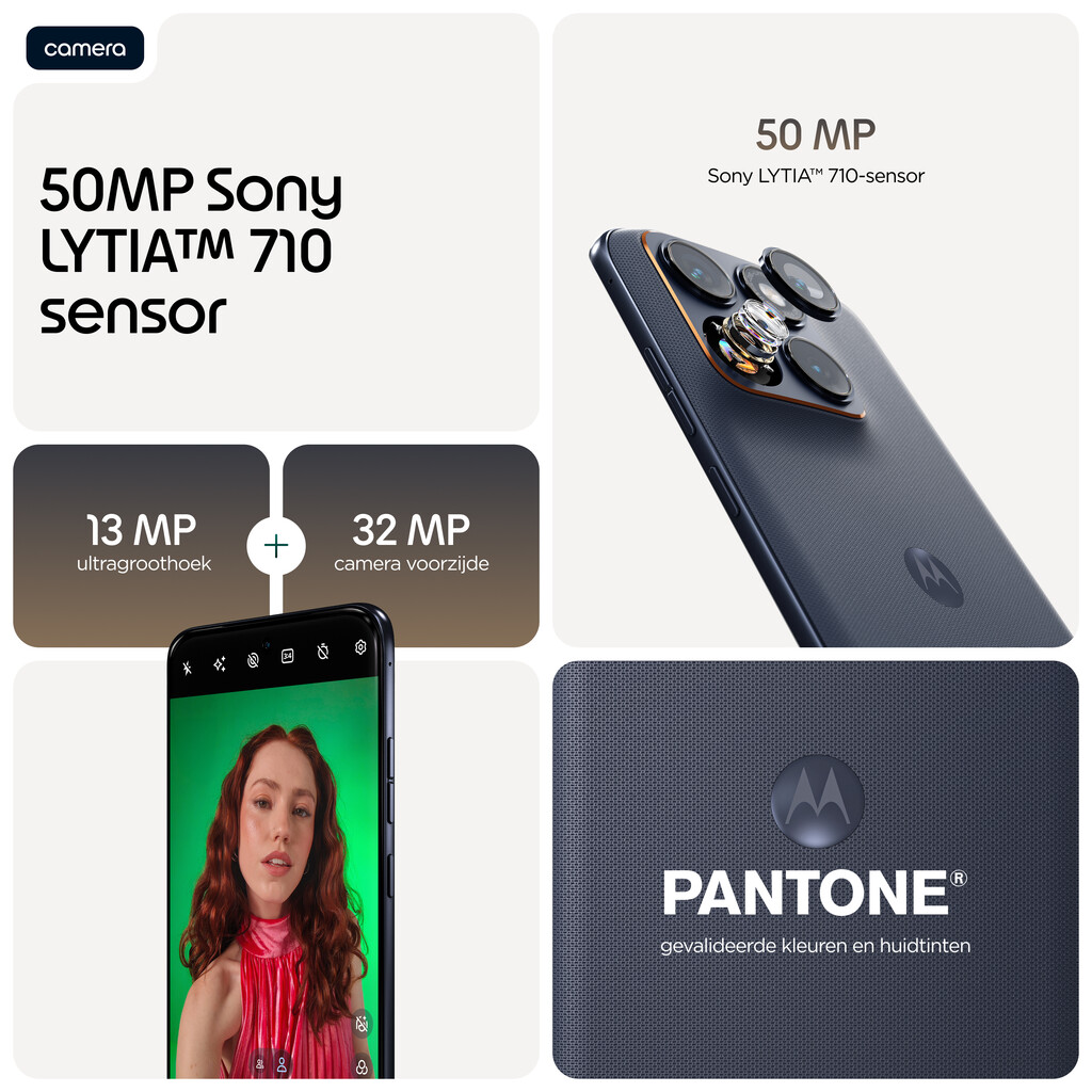 Motorola edge 70 fusion 17,2 cm (6.78") Dual SIM Android 16.0 5G USB Type-C 12 GB 256 GB 7000 mAh Zwart - Afbeelding 7