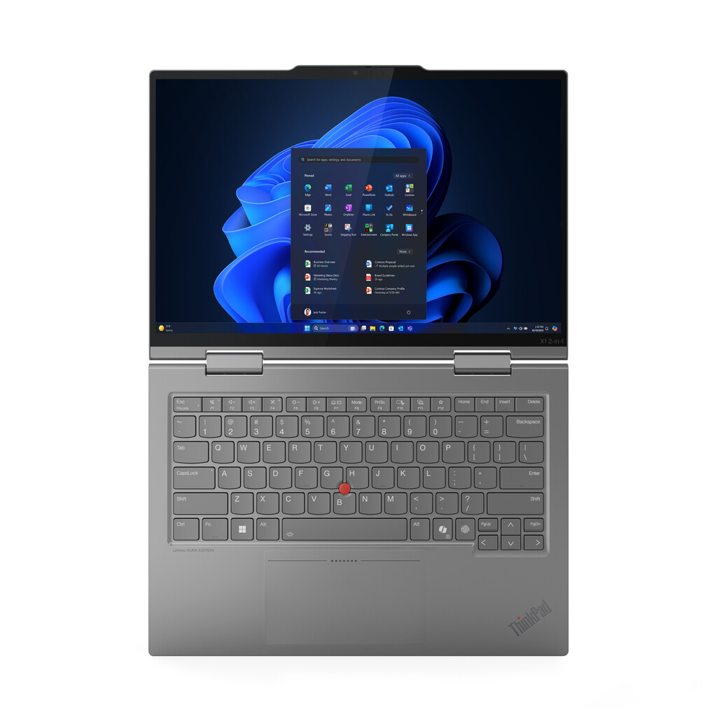 Lenovo ThinkPad X1 2-in-1 Gen 10 Aura Edition Copilot+ PC Intel Core Ultra 7 258V Hybride (2-in-1) 35,6 cm (14") Touchscreen 2.8 - Afbeelding 20