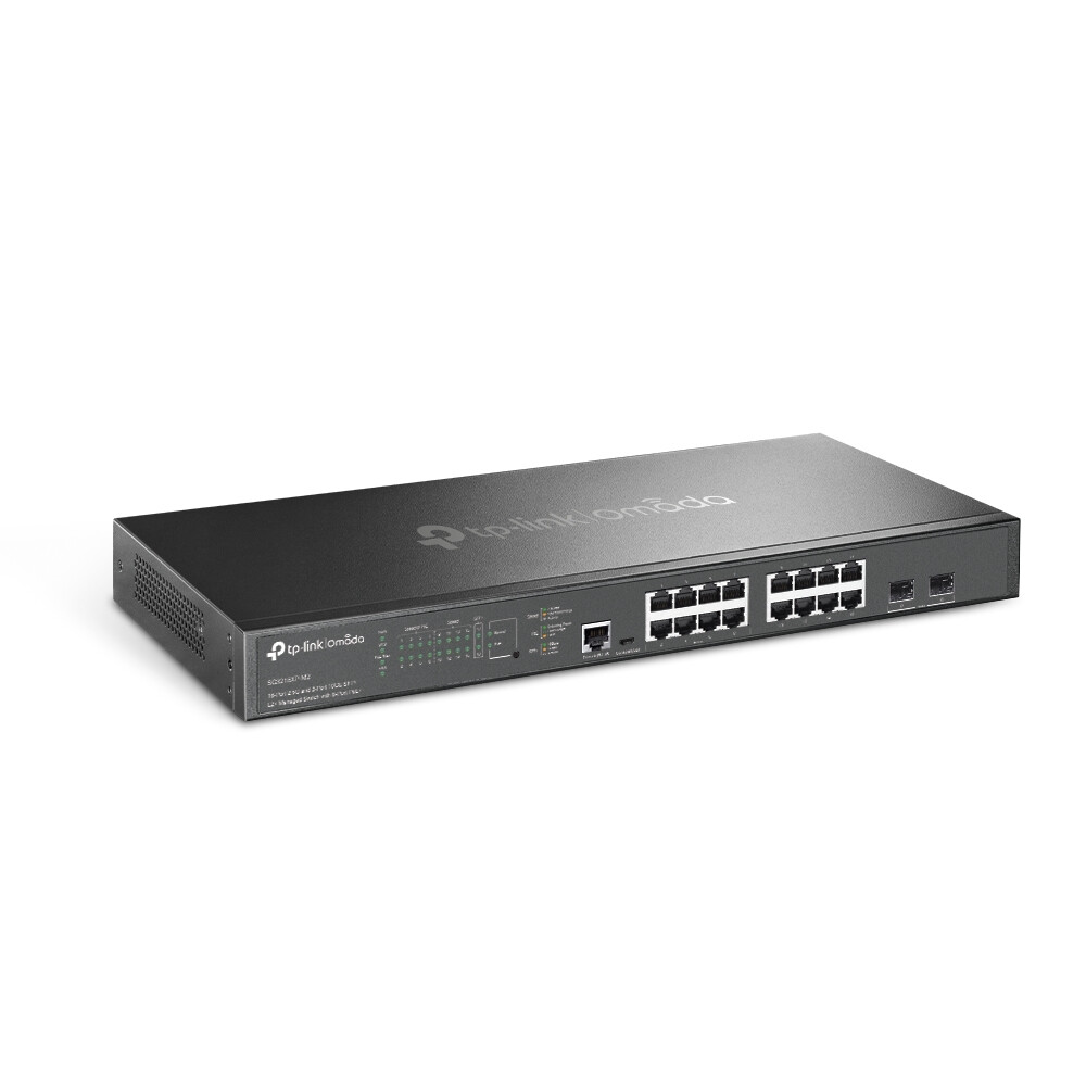 TP-Link Omada SG3218XP-M2 netwerk-switch Managed L2+ 2.5G Ethernet (100/1000/2500) Power over Ethernet (PoE) 1U Zwart - Afbeelding 2