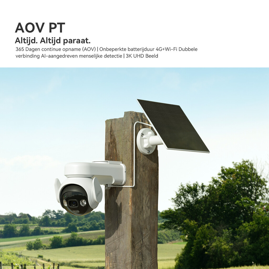 Imou AOV PT 5MP Turret IP-beveiligingscamera Buiten 2880 x 1620 Pixels Muur - Afbeelding 6