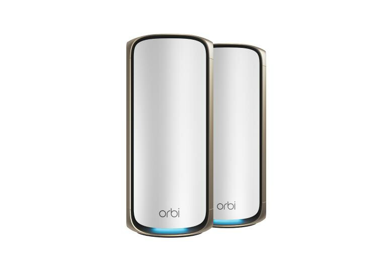 NETGEAR Orbi 970 Series Quad-Band WiFi 7, 2-Pack Quad-band (2.4 GHz / 5 GHz-1 / 5 GHz-2 / 6 GHz) Wi-Fi 6 (802.11ax) Grijs 3 Inte