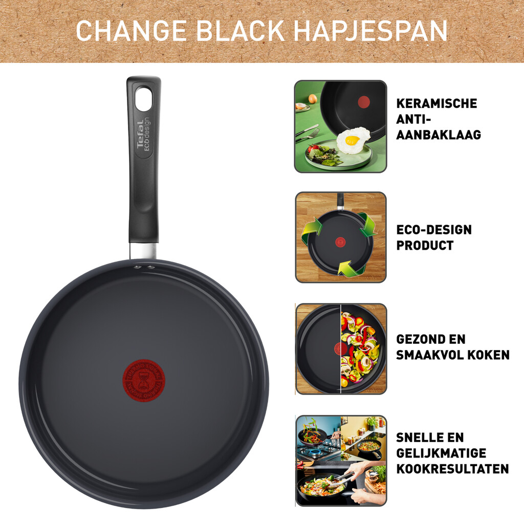 Tefal Change Black keramische hapjespan 24 cm - inductie - Afbeelding 7