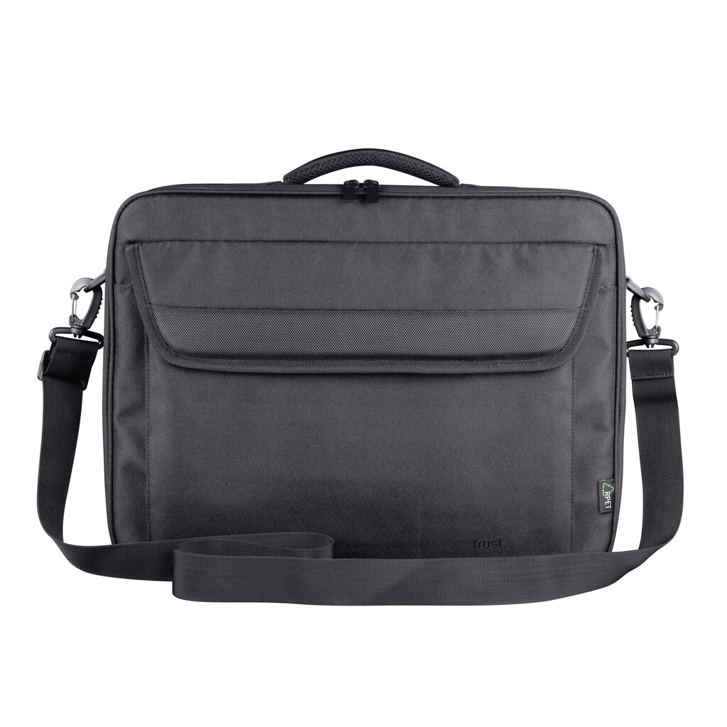 Trust Atlanta Laptop Tas 15,6 inch Eco - Laptop schoudertas – Voor laptops tot 15,6 inch – Gerecycled materiaal – Zwart - Afbeelding 2