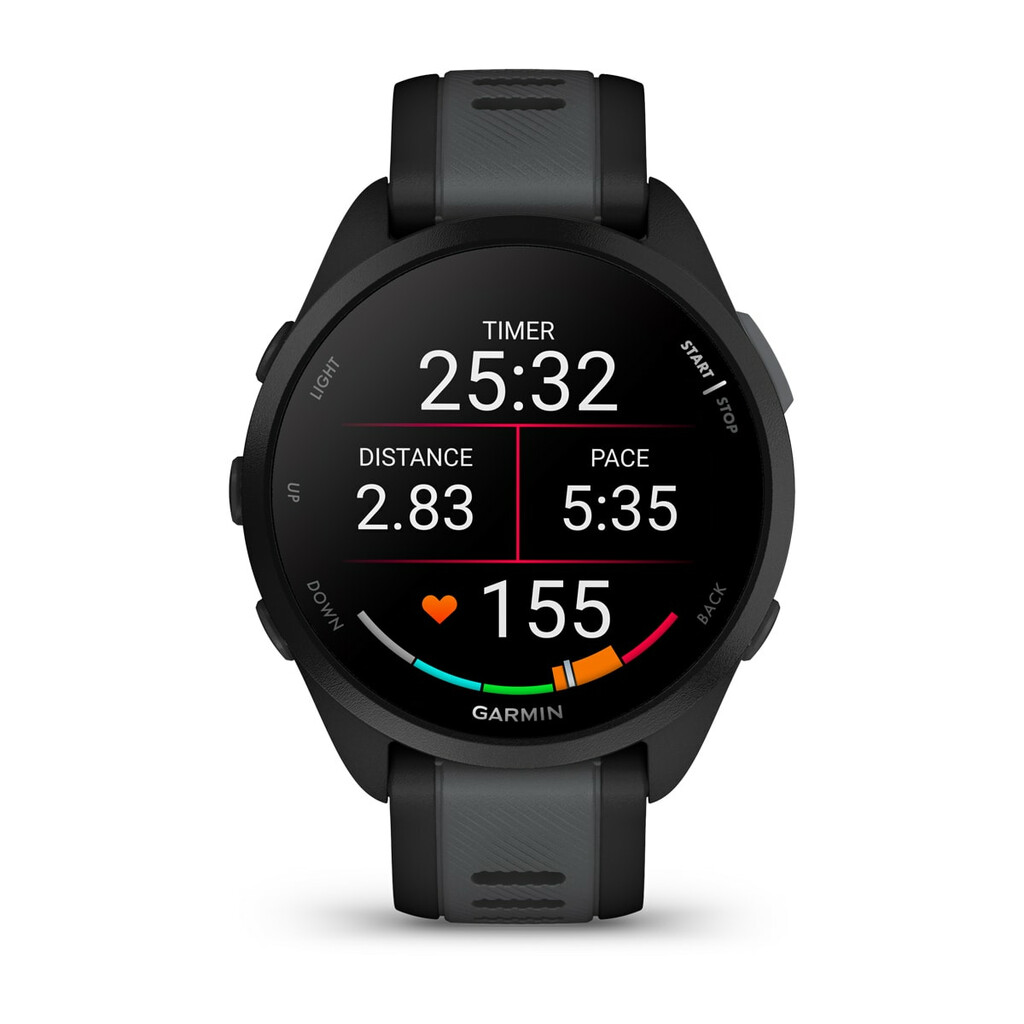 Garmin Forerunner 165 Music 3,05 cm (1.2") AMOLED 43 mm Digitaal 390 x 390 Pixels Touchscreen Zwart GPS - Afbeelding 2