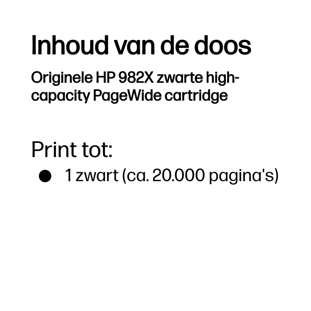 HP Originele 982X zwarte high-capacity PageWide cartridge - Afbeelding 3