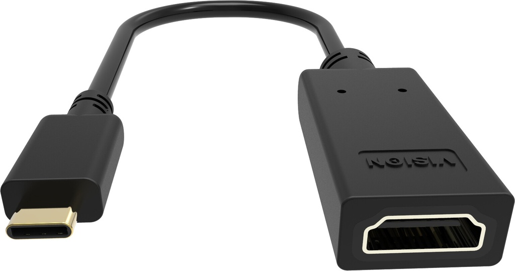 Vision TC-USBCHDMI/BL video kabel adapter USB Type-C HDMI Type A (Standaard) Zwart - Afbeelding 2