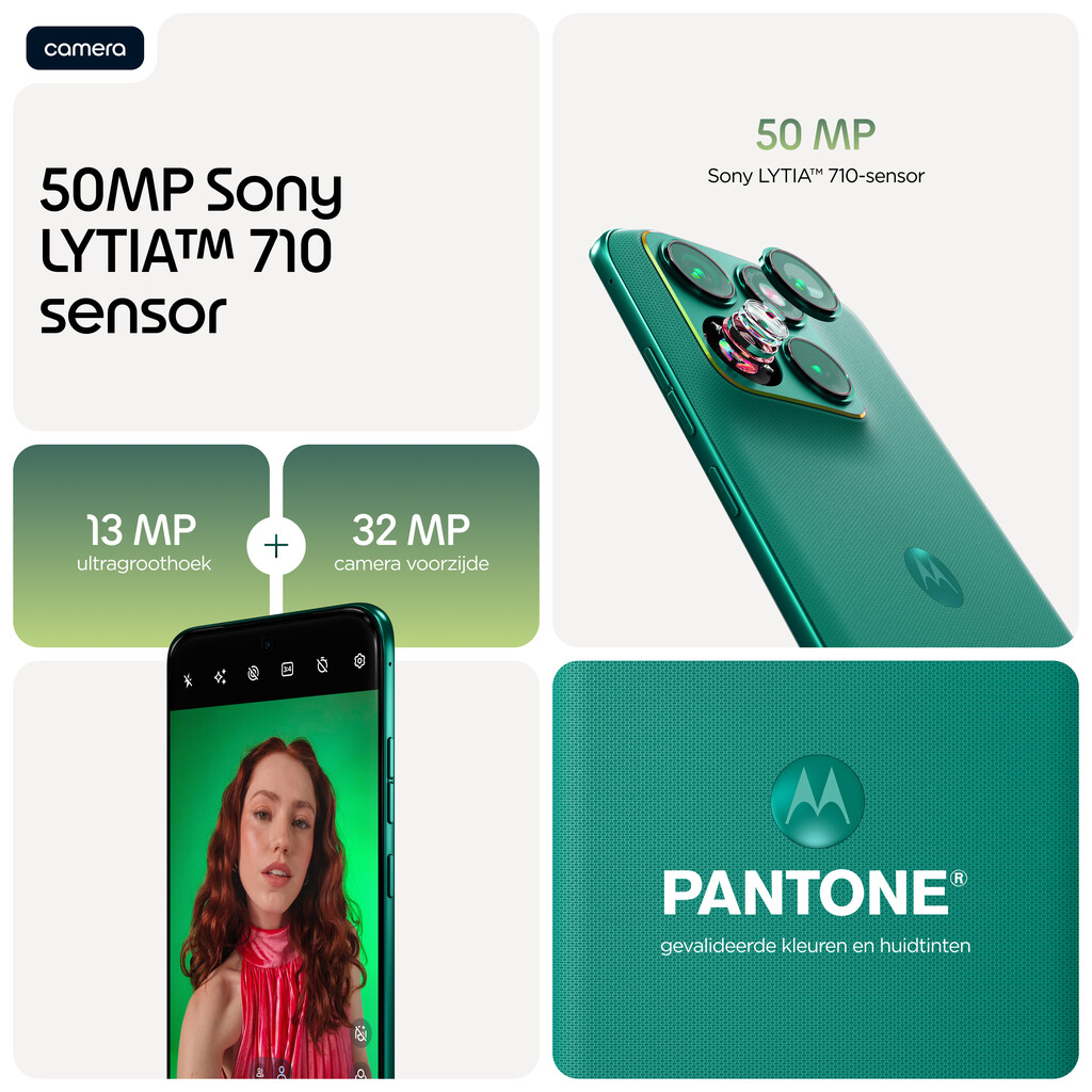 Motorola edge 70 fusion 17,2 cm (6.78") Dual SIM Android 16.0 5G USB Type-C 12 GB 256 GB 7000 mAh Groen - Afbeelding 5