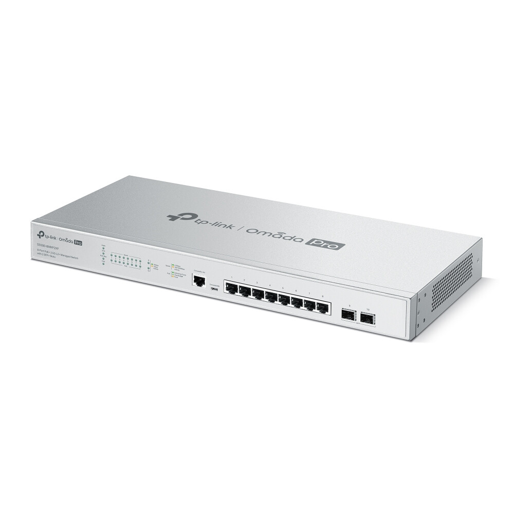 TP-Link Omada Pro S5500-8MHP2XF netwerk-switch Managed L2/L2+ Gigabit Ethernet (10/100/1000) Power over Ethernet (PoE) Grijs - Afbeelding 3